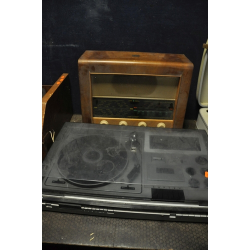 1113 - A COLLECTION OF VINTAGE AUDIO EQUIPMENT  including a Garrard RC80M turntable (untested), an Elizabet... 