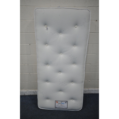 1341 - A MORESLEEP CADIZ SINGLE MATTRESS, with a separate divan base (condition report: general signs of us... 