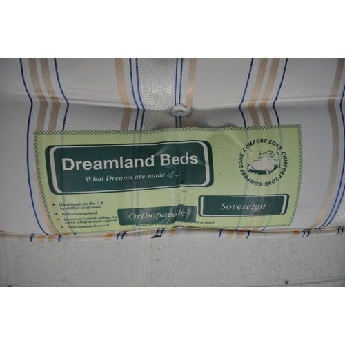 1343 - A DREAMLAND BEDS 4FT6 ORTHOPAEDIC MATTRESS (condition report: general signs of usage)