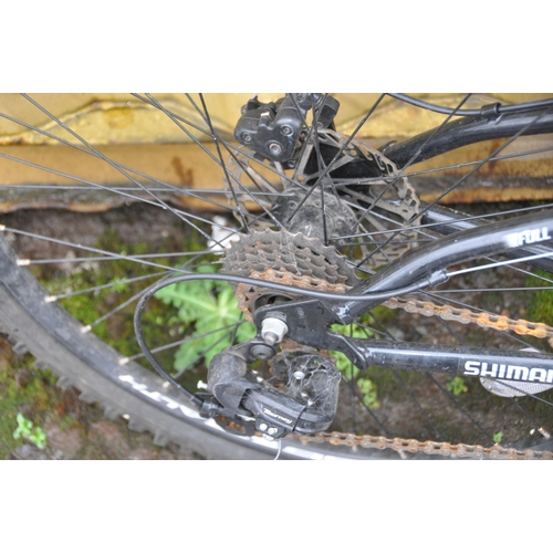 1026 - A STEALTH BOSS GENTS MOUNTAIN BIKE with front and rear suspension and disc brakes 21 speed Shimano t... 