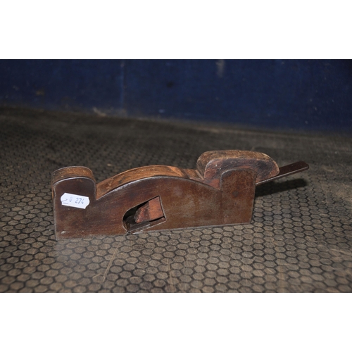 1052 - A VINTAGE STEEL FOOTED REBATE PLANE with wooden body stamped A.Buxton 10in in length (Condition Repo... 