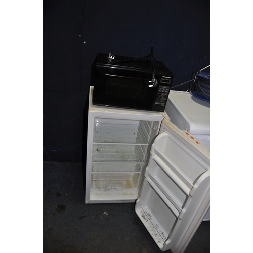 1094 - A FRIGIDAIRE RLA893A FRIDGE width 48cm depth 48cm height 83cm and a  Panasonic microwave (both PAT p... 