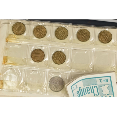 147 - A LARGE CARDBOARD BOX CONTAINING MIXED COINAGE, to include approximately 290 grams of mixed silver c... 