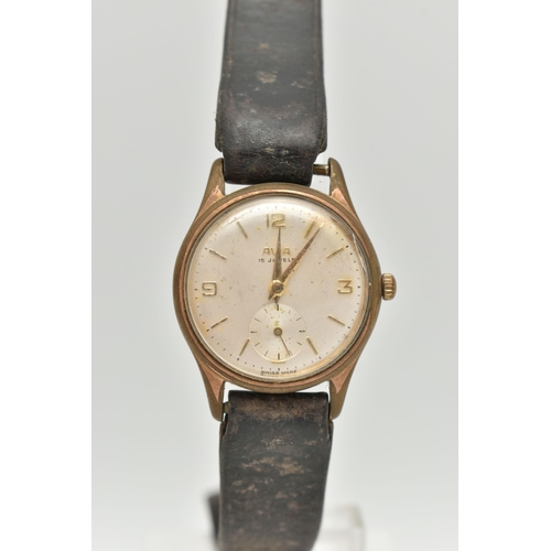 96 - TWO GENTS WRISTWATCHES, the first a manual wind 'Smiths Jewelled' watch, round white dial, Arabic nu... 