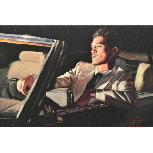 324 - FABIAN PEREZ (ARGENTINA 1967) 'LATE DRIVE II', a male figure in a convertible car, signed limited ed... 