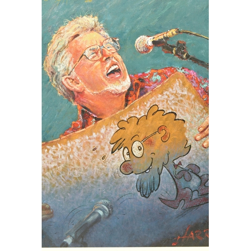 326 - ROLF HARRIS (AUSTRALIA 1930-2023)  'ROLF SINGS', a signed limited edition print on canvas board, dep... 