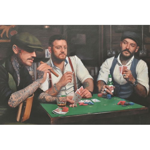 330 - VINCENT KAMP (BRITISH CONTEMPORARY) 'BACK AT THE GENTLEMAN AND ROGUES CLUB', a signed limited editio... 