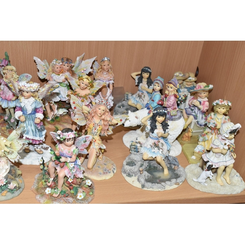 376 - A LARGE COLLECTION OF LIMITED EDITION LEONARDO COLLECTION 'FAERIE' FIGURINES, comprising thirty four... 