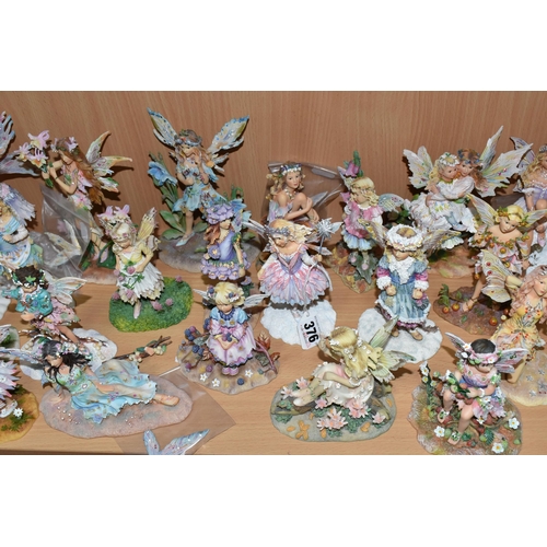 376 - A LARGE COLLECTION OF LIMITED EDITION LEONARDO COLLECTION 'FAERIE' FIGURINES, comprising thirty four... 