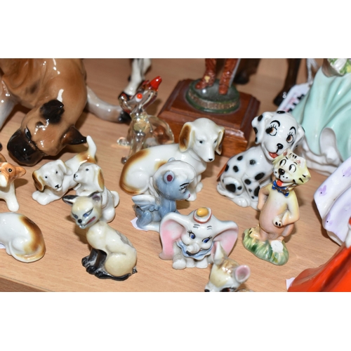 412 - A GROUP OF CERAMIC FIGURES, ETC, to include a Beswick Arab 'Bahrain' model no 1771 (both ears chippe... 