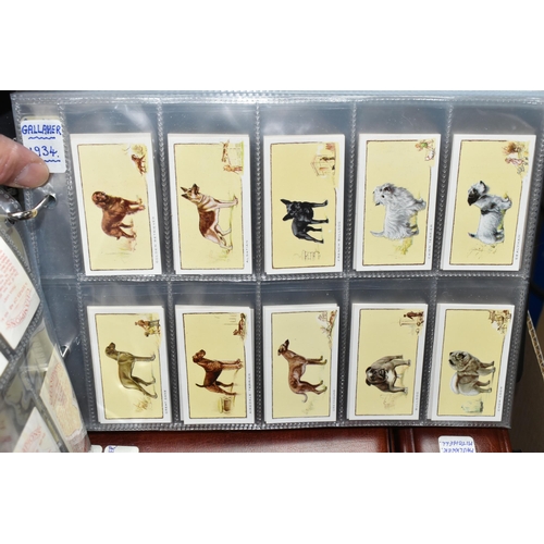 458 - SIX ALBUMS OF CIGARETTE CARDS containing approximately fifty-five sets from Gallaher, Ogden's, John ... 