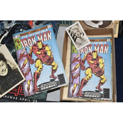 466 - EPHEMERA, twelve front covers of Marvel Group comics featuring Iron Man, X-Men, Thor, Captain Americ... 