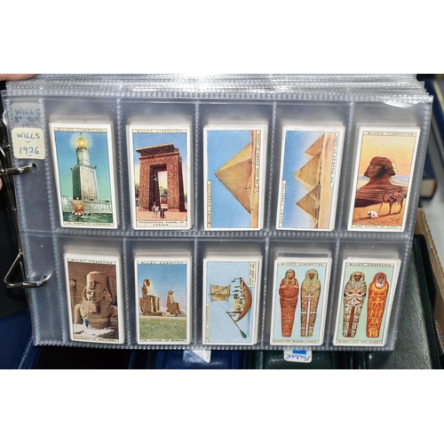 469 - SIX ALBUMS OF CIGARETTE CARDS containing approximately eighty-two sets and part-sets from Wills, Joh... 