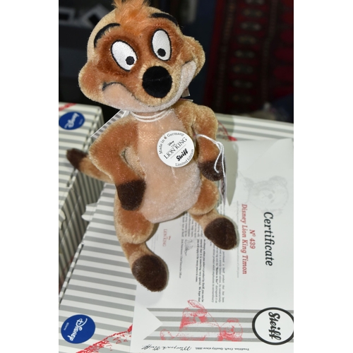 495 - A BOXED LIMITED EDITION STEIFF DISNEY LION KING 'TIMON', No.439/1994, made of light brown mohair, he... 