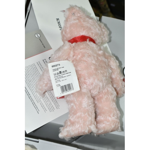 499 - A BOXED LIMITED EDITION STEIFF - ROSIE 'THE SUMMER SWAROVSKI BEAR',  pale pink mohair, 402/3000, hei... 