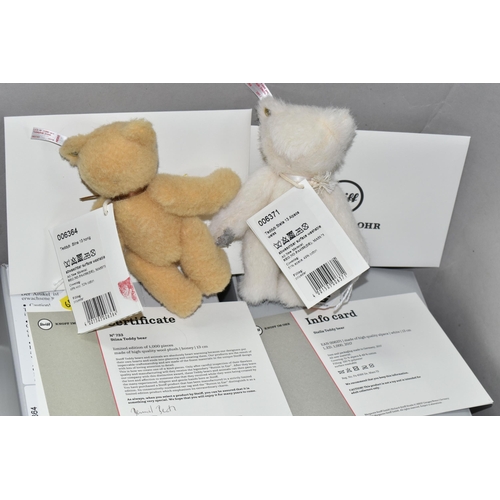 509 - TWO BOXED LIMITED EDITION STEIFF MINI BEARS, comprising 006371  Stella Teddy Bear, white alpaca, hei... 