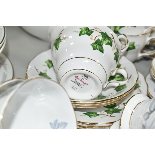 516 - A COLLECTION OF TEA WARE, to include a twenty two piece Royal Albert 'Silver Maple' tea set: a cake ... 