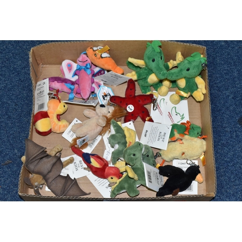 539 - A TRAY OF STEIFF 'BEST FOR KIDS' PENDANT KEYRINGS, comprising two Talbaluga Dragons 024344, two 1124... 