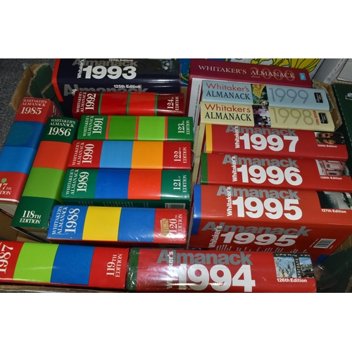 551 - FIVE BOXES OF BOOKS & MAGAZINES containing approximately seventy-five miscellaneous titles in hardba... 