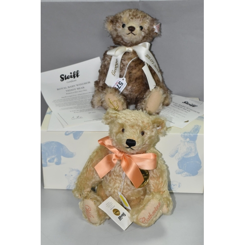 579 - TWO STEIFF LIMITED EDITION TEDDY BEARS, comprising a William and Catherine Royal Wedding teddy bear,... 