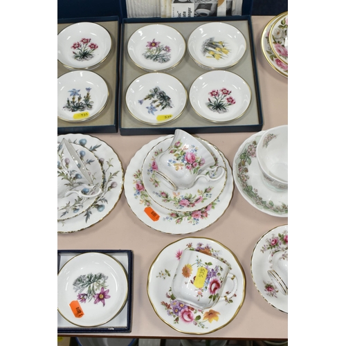 535 - A COLLECTION OF NAMED TEA AND COFFEE WARE, comprising a Royal Doulton 'Brambly Hedge' Summer cup and... 