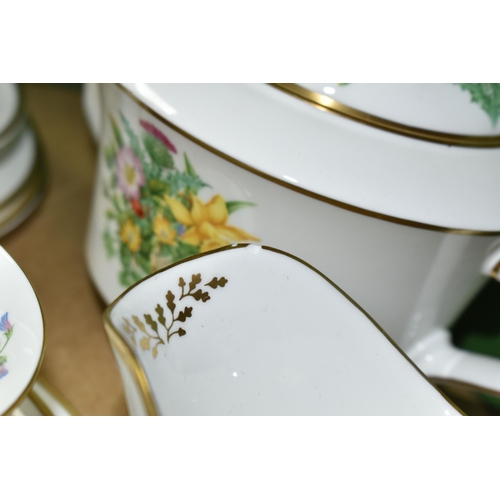 648 - BOXED ROYAL WORCESTER L'ATELIER ART EDITIONS 'THE WILD FLOWERS OF BRITAIN WEDDING TEA SET', to celeb... 