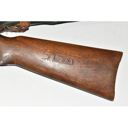 155 - A BSA .177 CAL BREAK BARREL AIR RIFLE, serial no. CA58146, BSA name stamped into side of stock, over... 