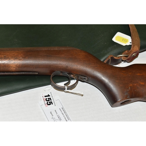 155 - A BSA .177 CAL BREAK BARREL AIR RIFLE, serial no. CA58146, BSA name stamped into side of stock, over... 