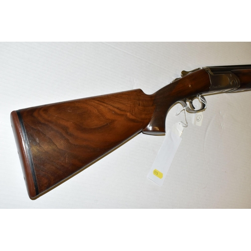 160 - A 12 BORE MARROCHI OVER AND UNDER EJECTOR SHOTGUN, serial no. 193128, 30'' barrels, overall length 4... 