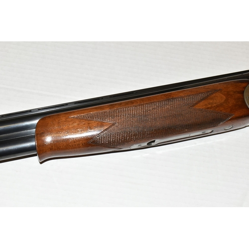 160 - A 12 BORE MARROCHI OVER AND UNDER EJECTOR SHOTGUN, serial no. 193128, 30'' barrels, overall length 4... 