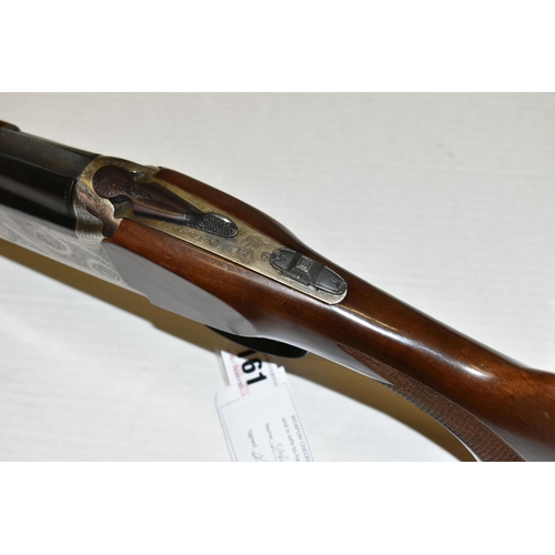 161 - A 12 BORE BERETTA  OVER AND UNDER EJECTOR SHOTGUN, serial no.16737, 28 inch barrels, overall length ... 