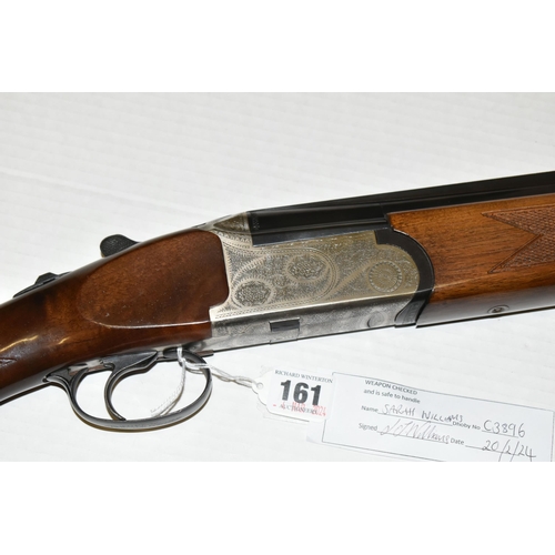 161 - A 12 BORE BERETTA  OVER AND UNDER EJECTOR SHOTGUN, serial no.16737, 28 inch barrels, overall length ... 