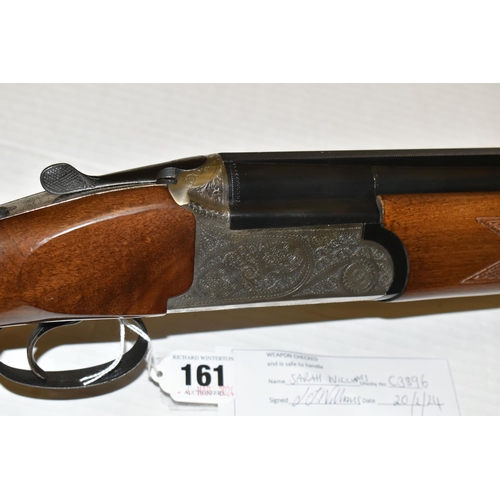 161 - A 12 BORE BERETTA  OVER AND UNDER EJECTOR SHOTGUN, serial no.16737, 28 inch barrels, overall length ... 