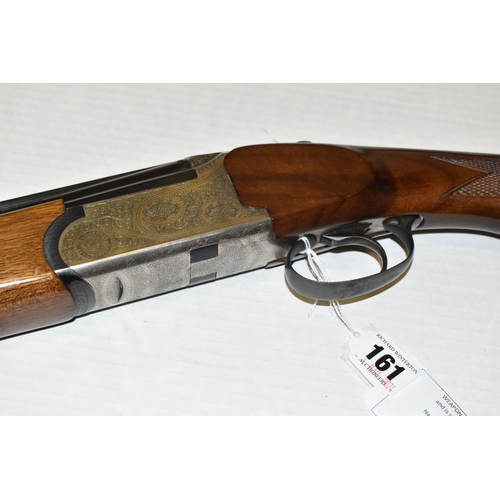 161 - A 12 BORE BERETTA  OVER AND UNDER EJECTOR SHOTGUN, serial no.16737, 28 inch barrels, overall length ... 