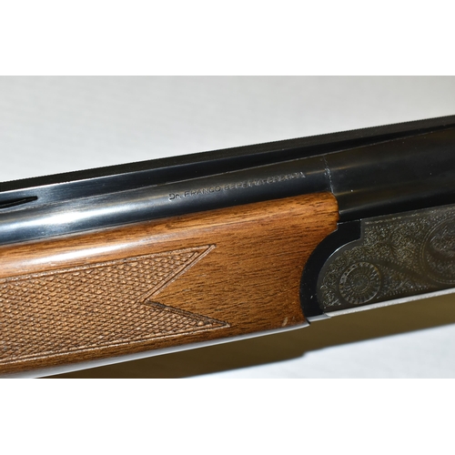 161 - A 12 BORE BERETTA  OVER AND UNDER EJECTOR SHOTGUN, serial no.16737, 28 inch barrels, overall length ... 