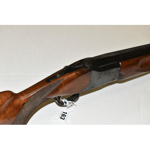 163 - A 12 BORE WINCHESTER XPERT MODEL 96 OVER AND UNDER EJECTOR SHOTGUN, serial no. K385687, 30 inch barr... 