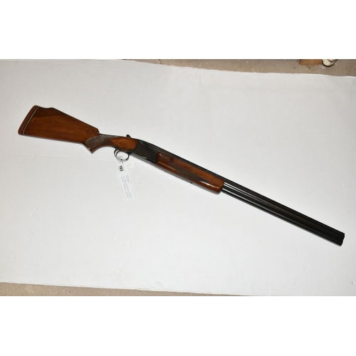 163 - A 12 BORE WINCHESTER XPERT MODEL 96 OVER AND UNDER EJECTOR SHOTGUN, serial no. K385687, 30 inch barr... 