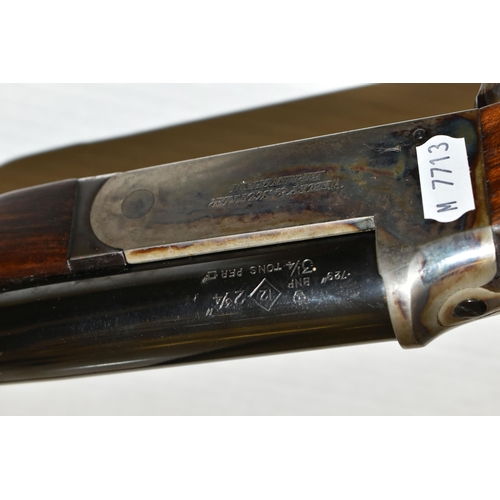 164 - A 12 BORE WEBLEY & SCOTT SINGLE BARREL SEMI HAMMERLESS SINGLE SHOT SHOTGUN, serial no.65691, 30 inch... 