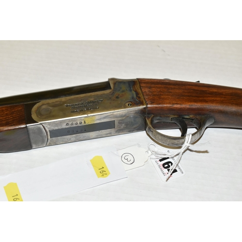 164 - A 12 BORE WEBLEY & SCOTT SINGLE BARREL SEMI HAMMERLESS SINGLE SHOT SHOTGUN, serial no.65691, 30 inch... 