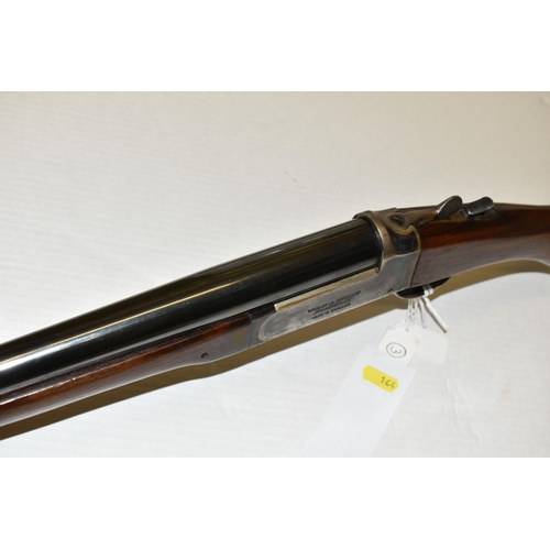 164 - A 12 BORE WEBLEY & SCOTT SINGLE BARREL SEMI HAMMERLESS SINGLE SHOT SHOTGUN, serial no.65691, 30 inch... 