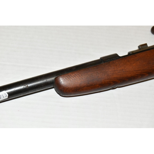 165 - A .410 CAL WEBLEY & SCOTT BOLT ACTION SINGLE BARREL SINGLE SHOT SHOTGUN, serial no. 0828, 25 1/2 inc... 