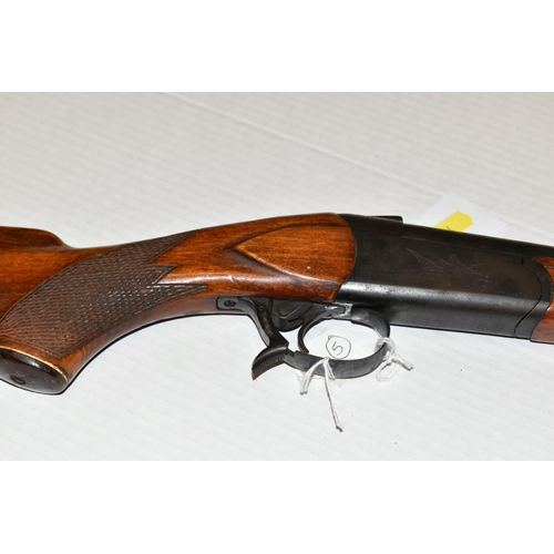 166 - A 12 BORE BAIKAL MODEL IJLB SINGLE BARREL SINGLE SHOT SHOTGUN, serial no. 02974, 28 1/2 inch barrel,... 