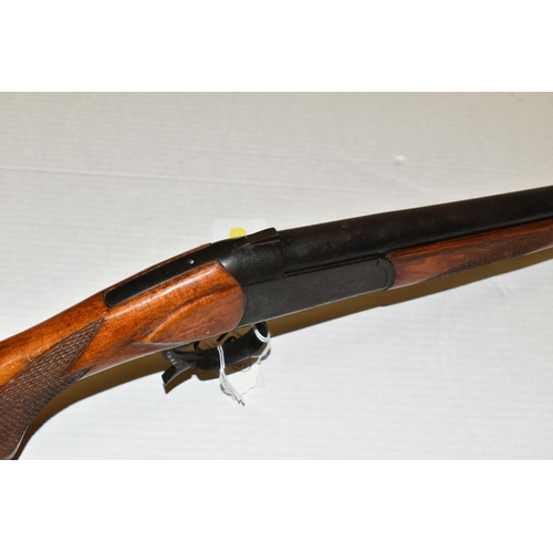 166 - A 12 BORE BAIKAL MODEL IJLB SINGLE BARREL SINGLE SHOT SHOTGUN, serial no. 02974, 28 1/2 inch barrel,... 