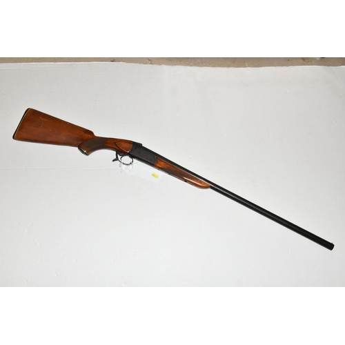 166 - A 12 BORE BAIKAL MODEL IJLB SINGLE BARREL SINGLE SHOT SHOTGUN, serial no. 02974, 28 1/2 inch barrel,... 