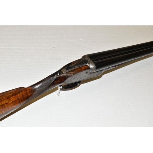 168 - A 12 BORE J. PURDEY & SONS SIDE BY SIDE EJECTOR SHOTGUN, serial no. 17478, figured walnut stock, fol... 