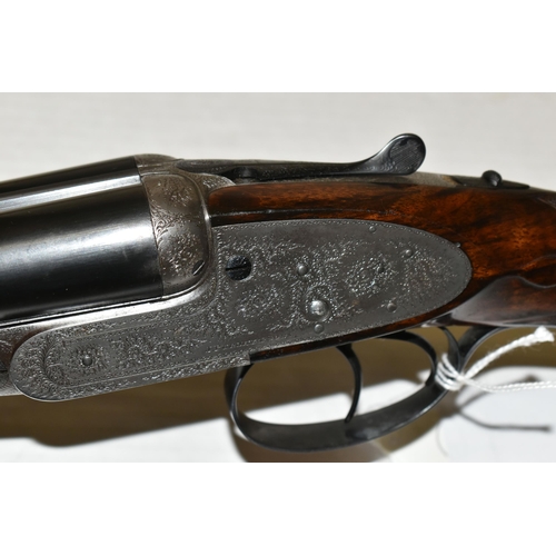 168 - A 12 BORE J. PURDEY & SONS SIDE BY SIDE EJECTOR SHOTGUN, serial no. 17478, figured walnut stock, fol... 