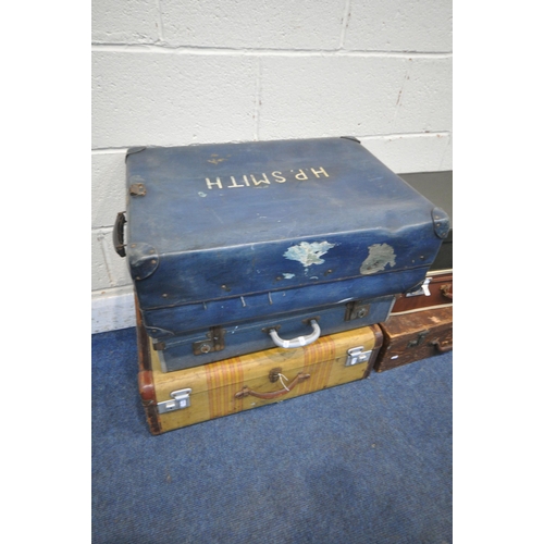 1281 - ELEVEN TRAVELING CASES, of various shapes, sizes, styles, colours, etc (condition report: all with i... 