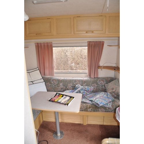 1001 - A 1994 ABBEY PIPER 14.5 EX 5 BERTH TOURING CARAVAN with two sets of keys, fridge, sink, cooker, toil... 