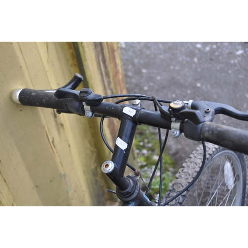 1004 - A PRO BIKE BLACK KNIGHT GENTS MOUNTAIN BIKE with 15speed Shimano gears, 17in frame along with a X Ra... 