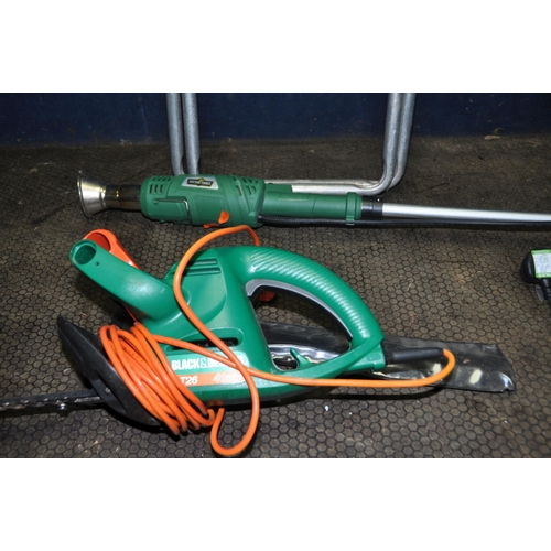 1071 - A BLACK AND DECKER GT26 ELECTRIC HEDGE TRIMMER a Victor tools electric weed burner (both PAT pass an... 